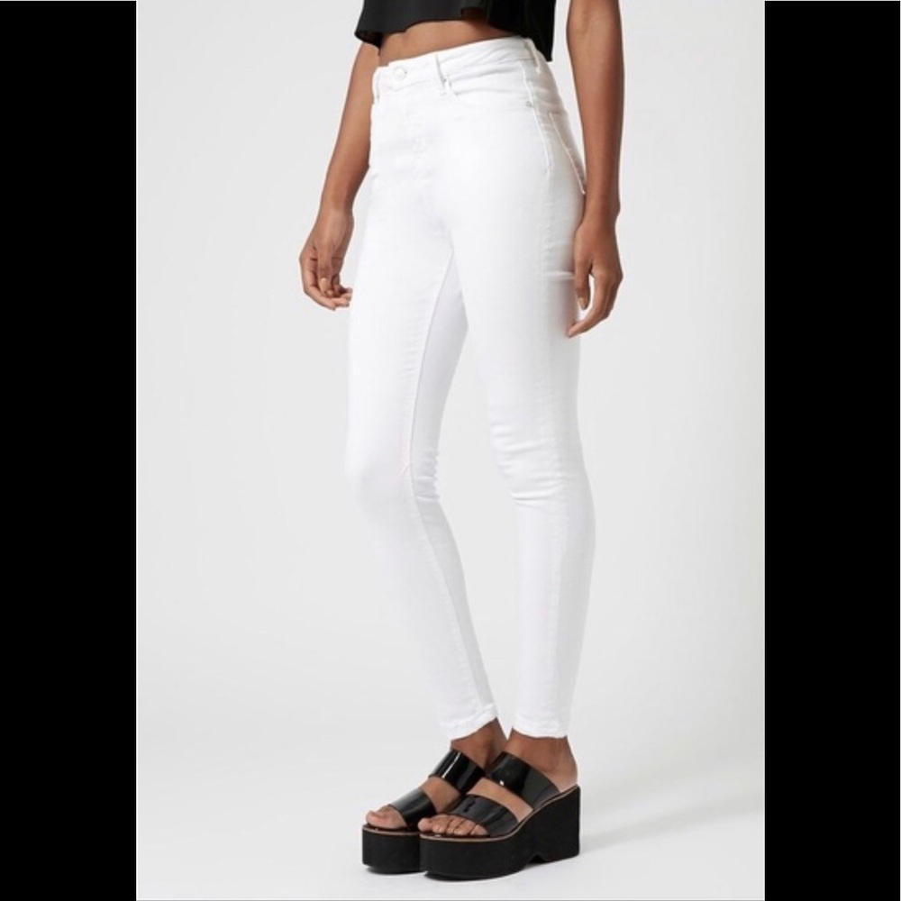 Topshop Jamie White Jeans Size 30 Inseam 30 New Without Tags